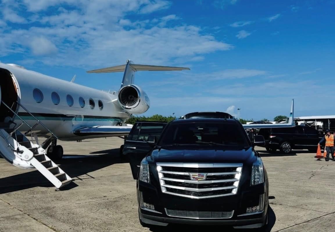 Prestige Drive PR luxury SUV at airport
